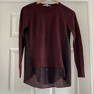 LOFT Mixed Media Sweater.